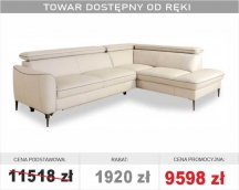 VERO - DIANTHUS - NAROŻNIK 2RCL-X90K1STP SKÓRA